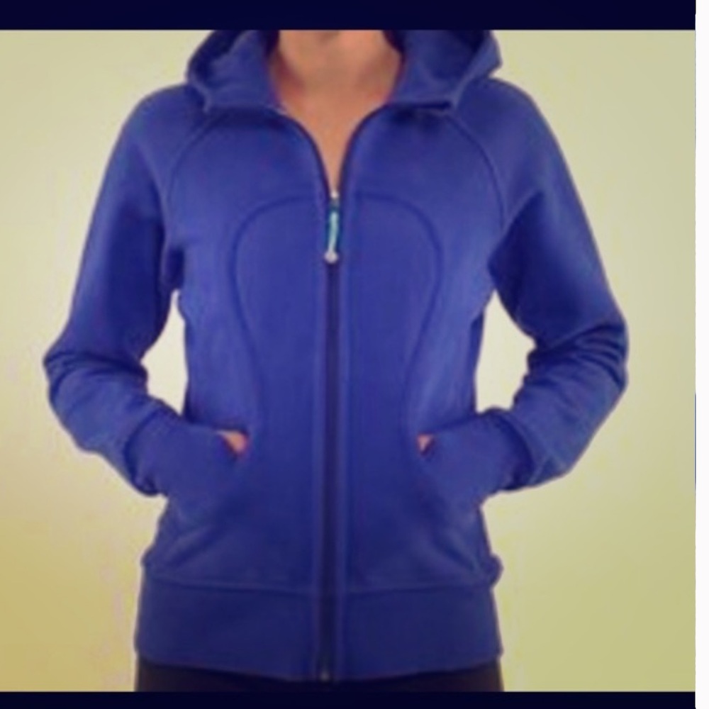 Purple hoodie, size 8